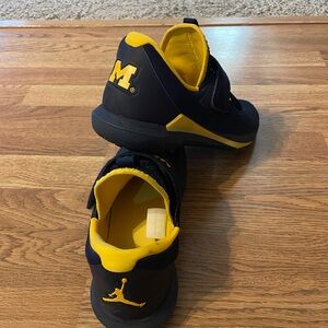 Michigan Wolverine Jordan brand shoes